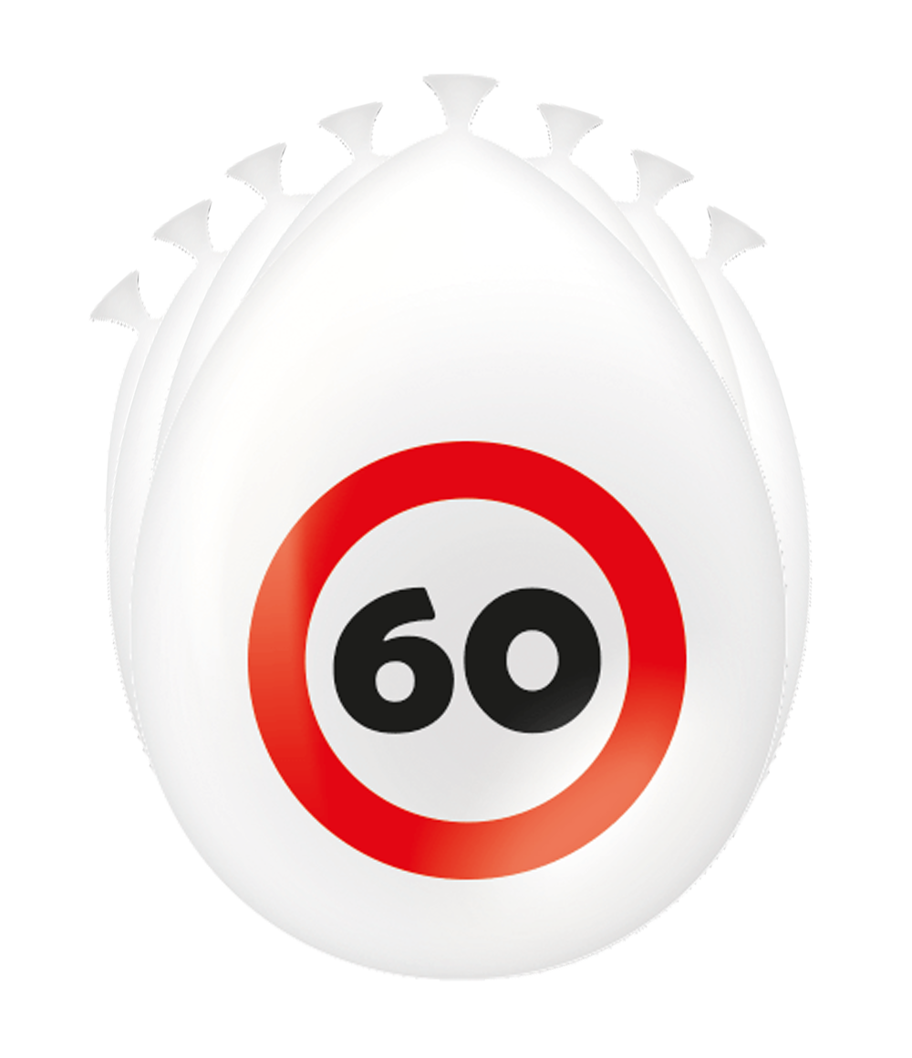 Ballonnen 60 jaar Verkeersbord