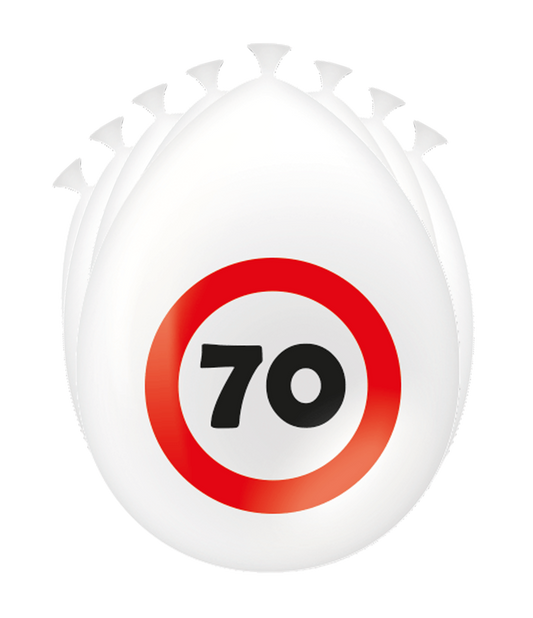 Ballonnen 70 jaar Verkeersbord