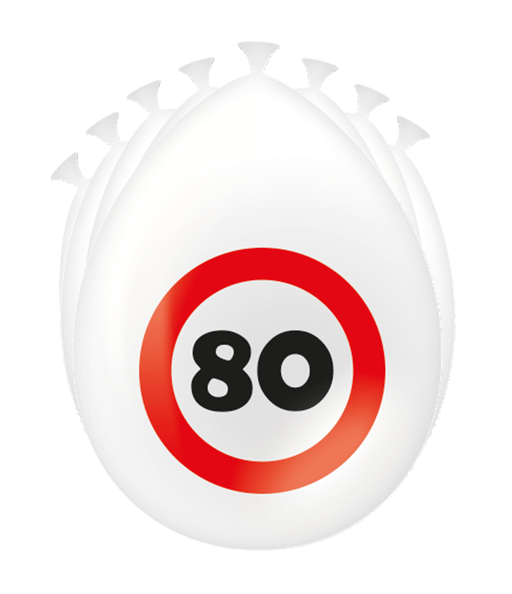 Ballonnen 80 jaar Verkeersbord