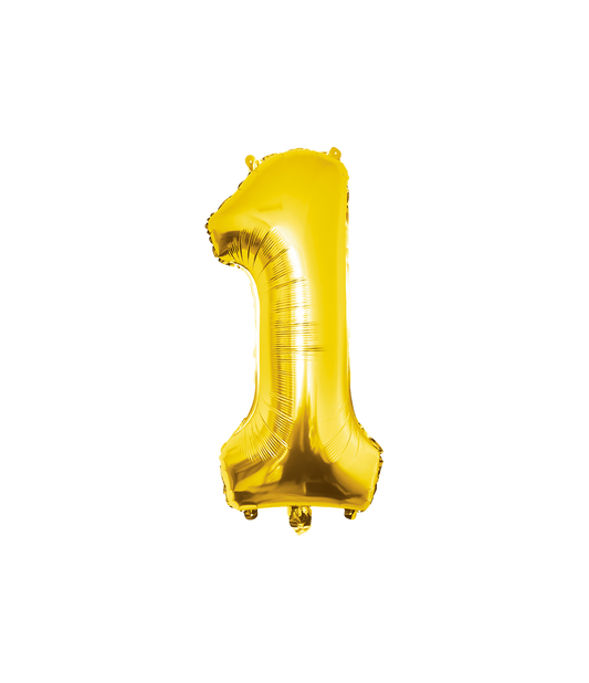 Grote Folieballon 1 goud