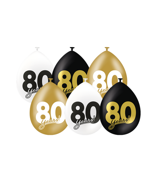 Ballonnen Celebration 80 jaar