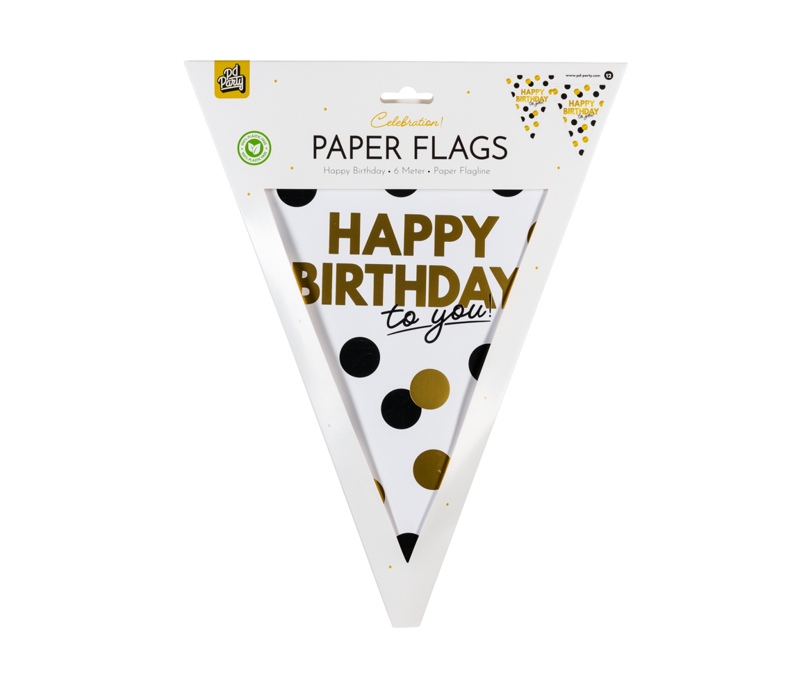 Vlaggenlijn Celebration Happy Birthday