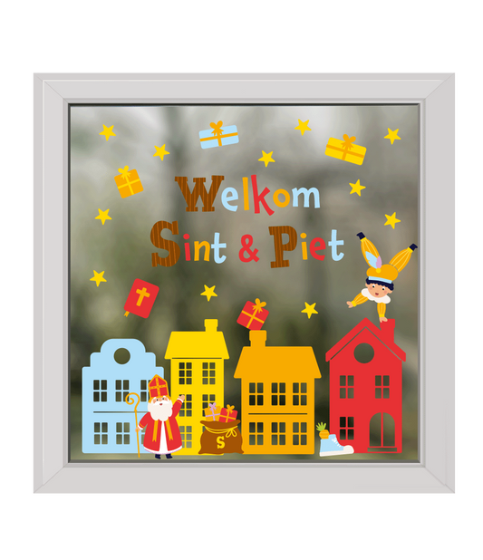 Raamstickers Sinterklaas
