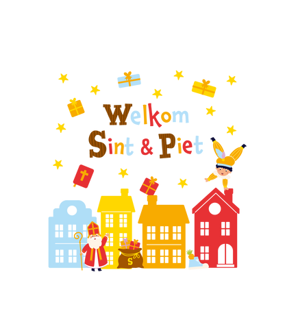 Raamstickers Sinterklaas