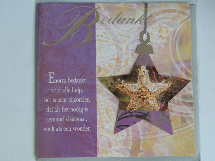 Kerstkaart Bedankt