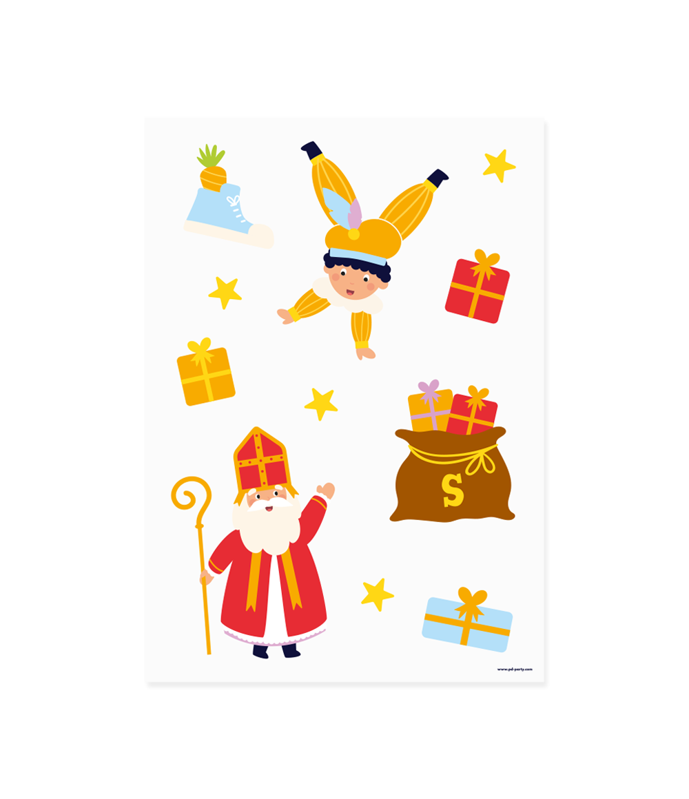 Raamstickers Sinterklaas