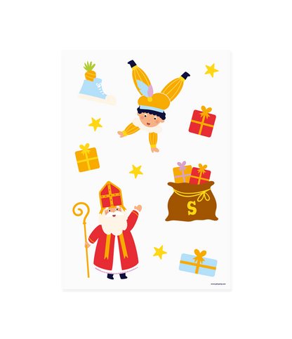 Raamstickers Sinterklaas