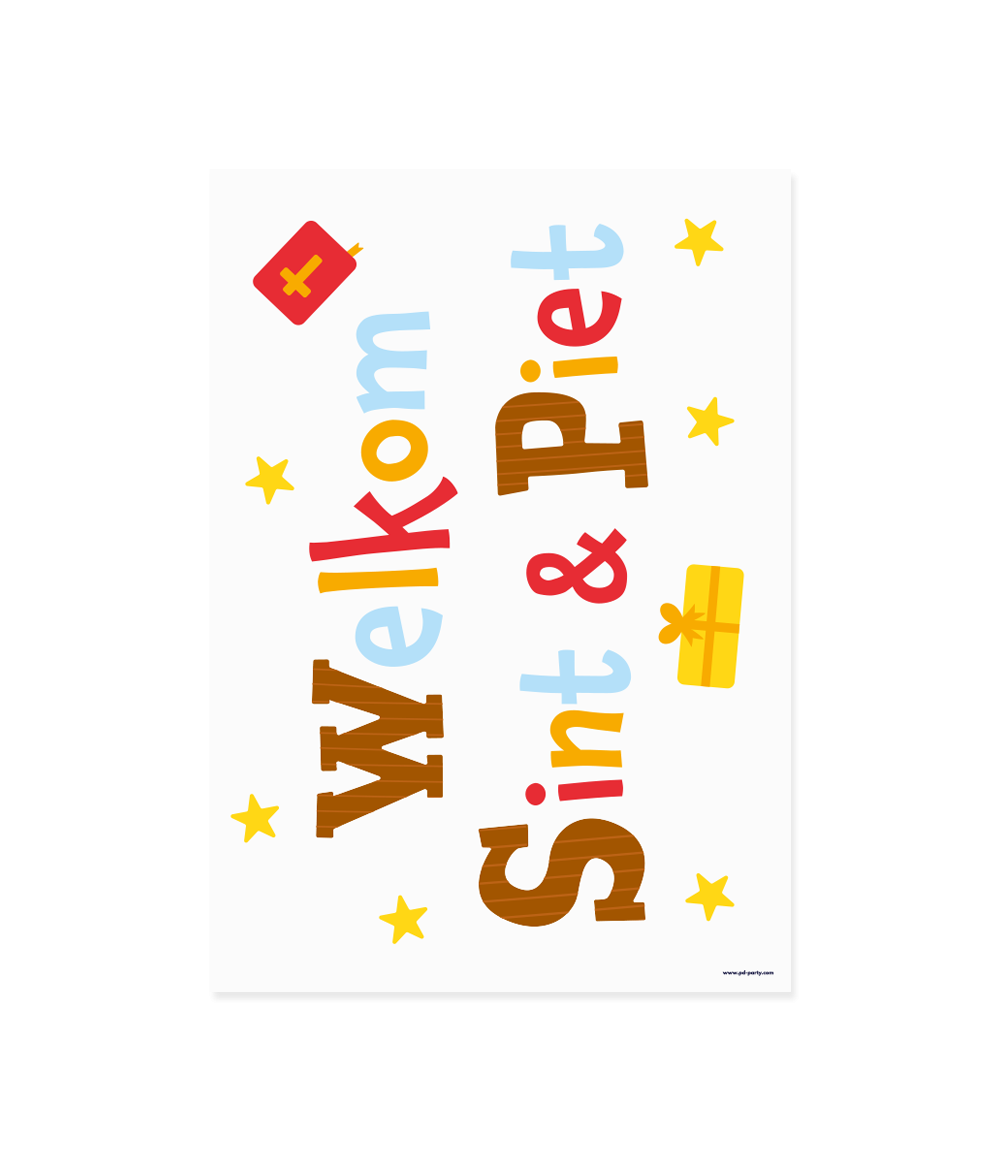 Raamstickers Sinterklaas