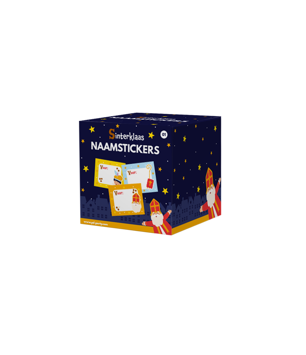 Naamstickers Sinterklaas