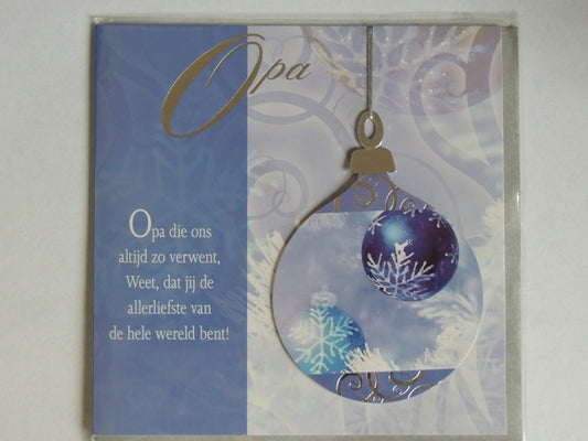 Kerstkaart Opa