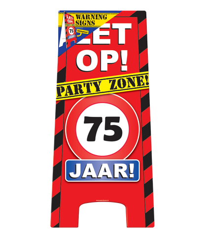 Warning Sign 75 jaar