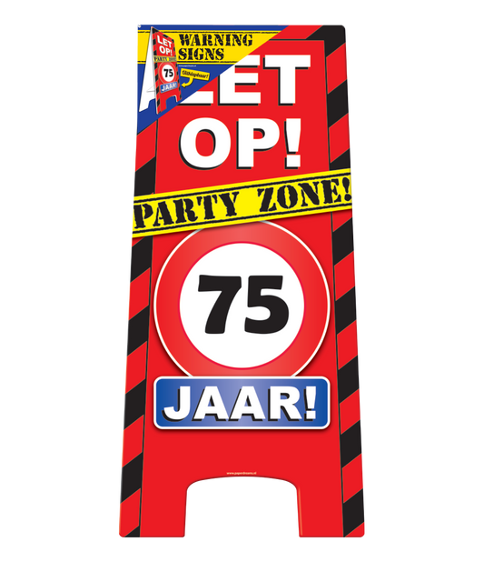 Warning Sign 75 jaar