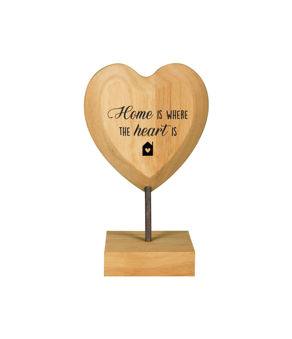 Wooden Heart Home is where the Hart is