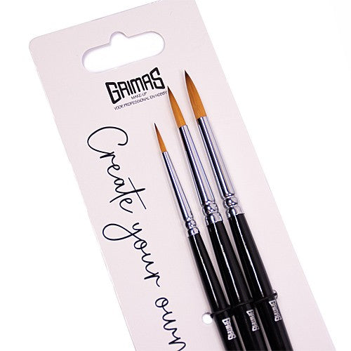 Grimas Face Paint Brush set rond 2/4/6