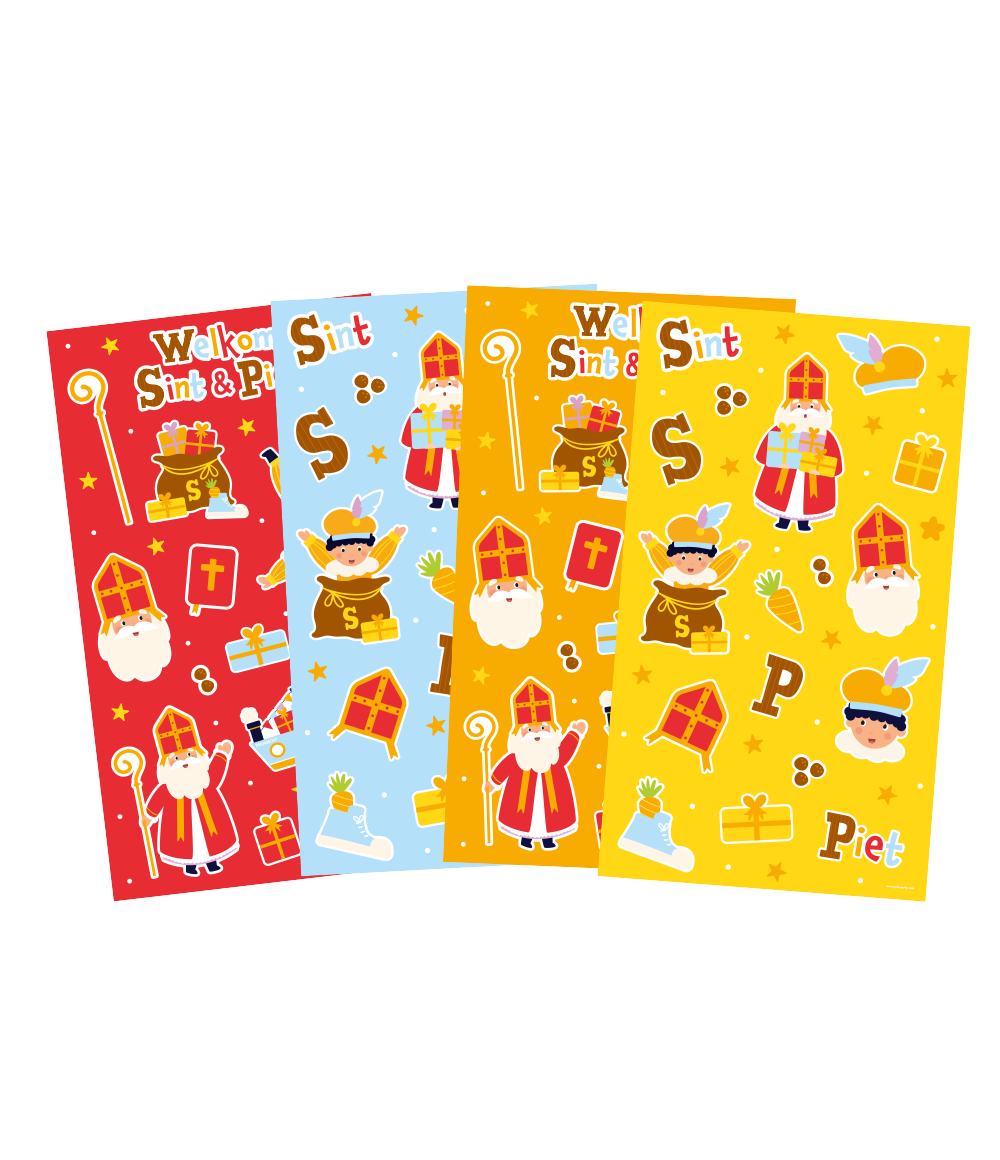 Sinterklaas Stickervellen