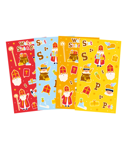 Sinterklaas Stickervellen