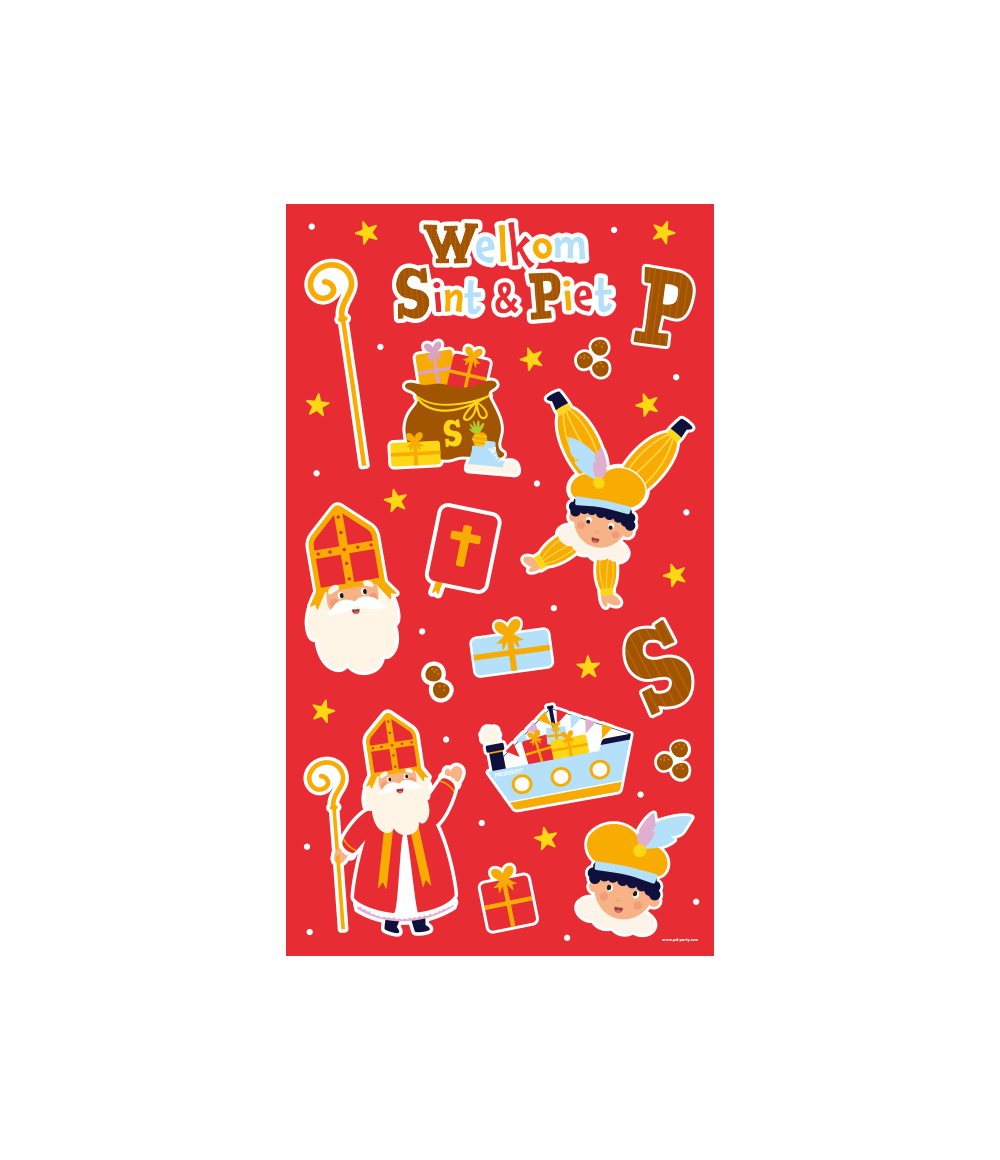 Sinterklaas Stickervellen