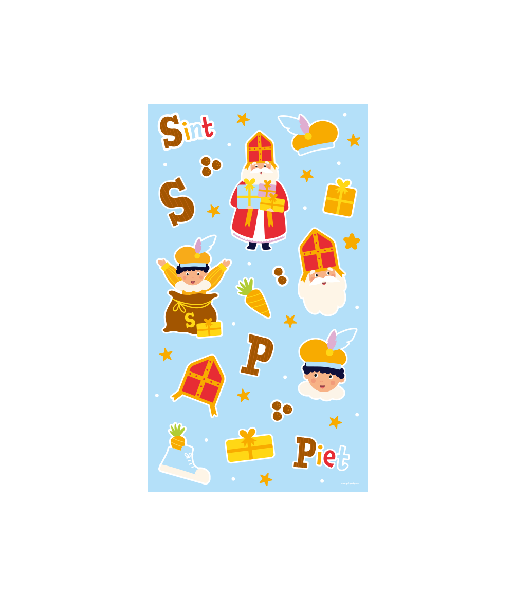 Sinterklaas Stickervellen