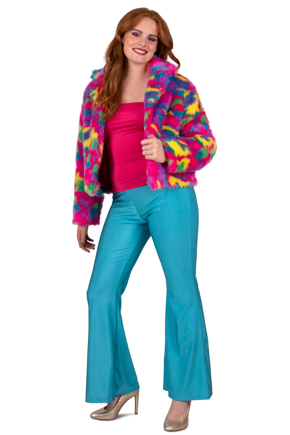 Flared Broek Blauw