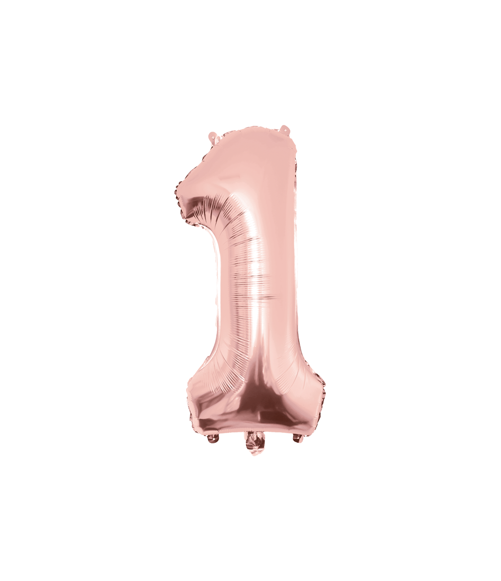 Grote Folieballon 1 rosé goud