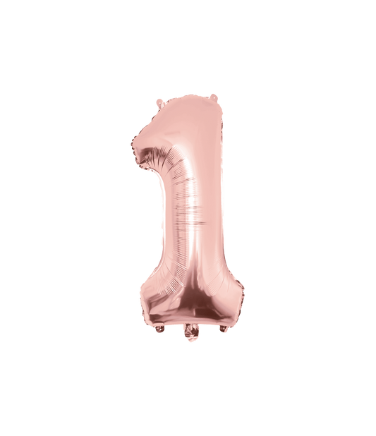 Grote Folieballon 1 rosé goud