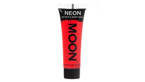 Neon UV schmink Intens Rood - 12 ml