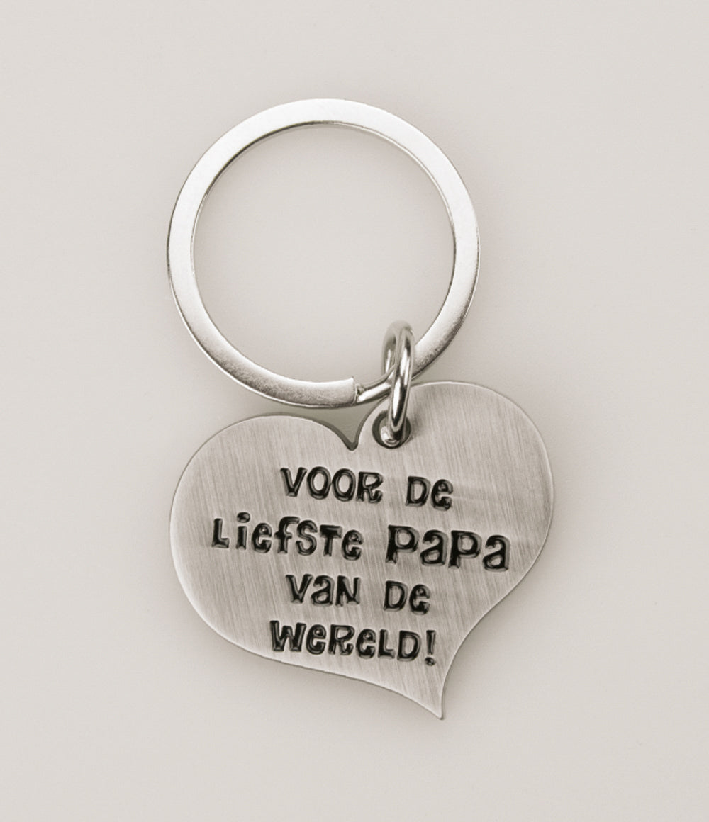 Hart sleutelhanger Papa