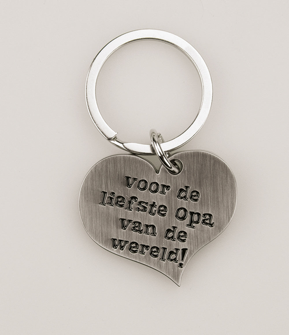 Hart sleutelhanger Opa