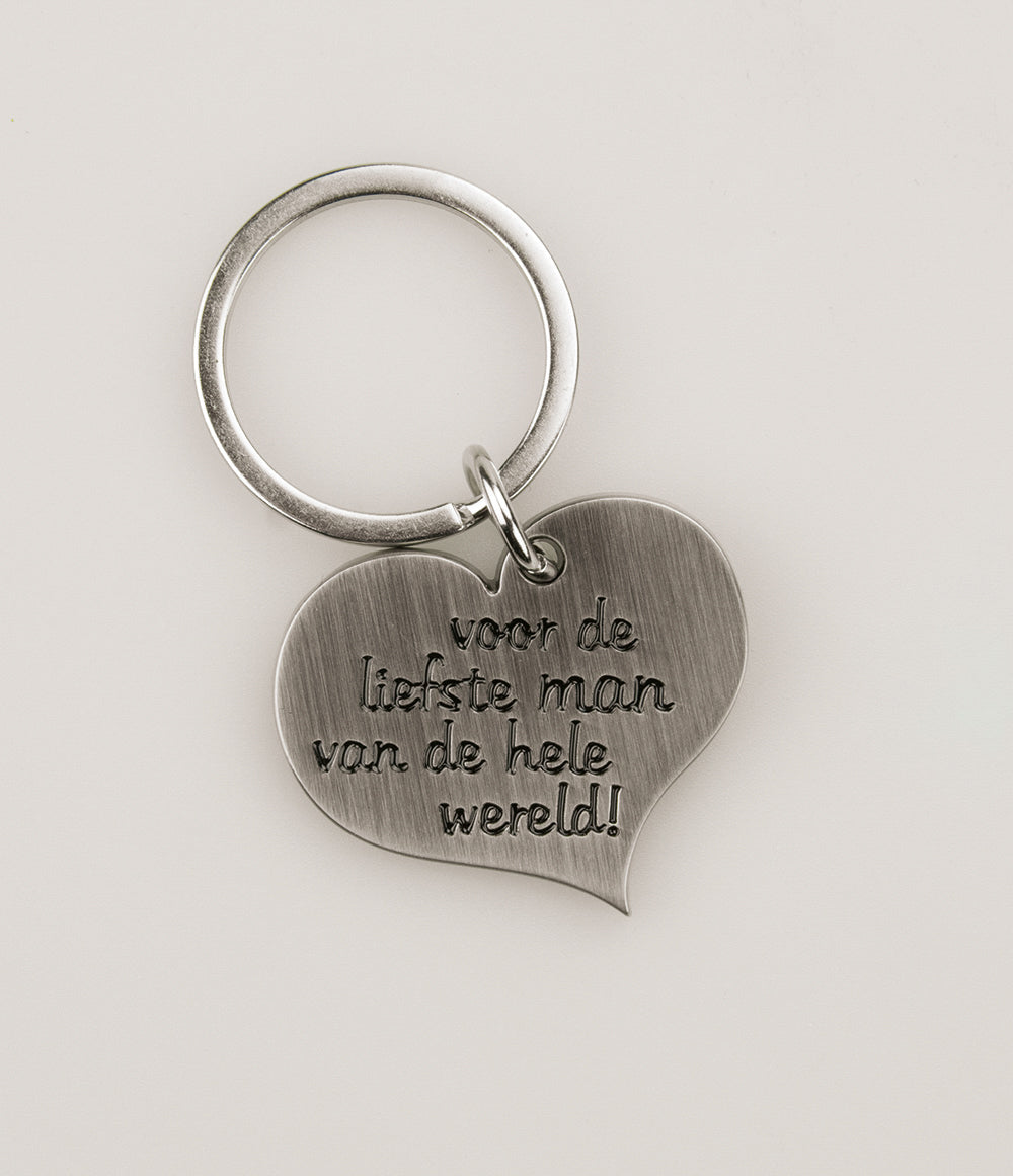 Hart sleutelhanger Man