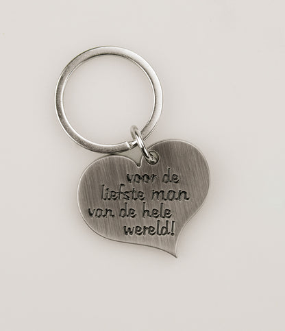 Hart sleutelhanger Man