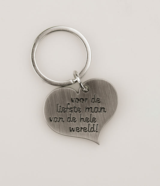 Hart sleutelhanger Man