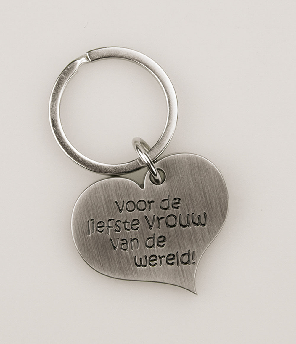 Hart sleutelhanger Vrouw