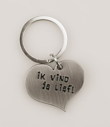 Hart sleutelhanger Lief