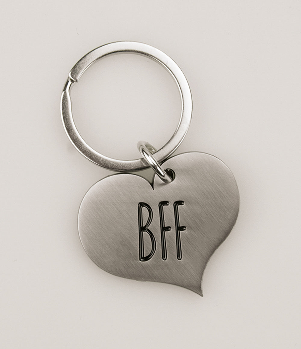 Hart sleutelhanger BFF