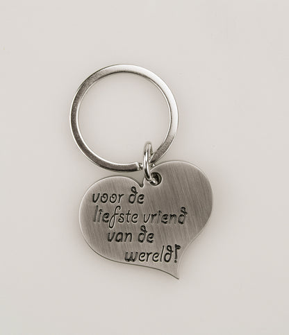 Hart sleutelhanger Vriend