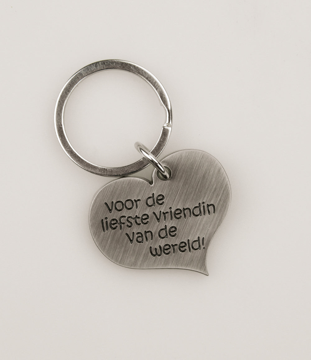 Hart sleutelhanger Vriendin