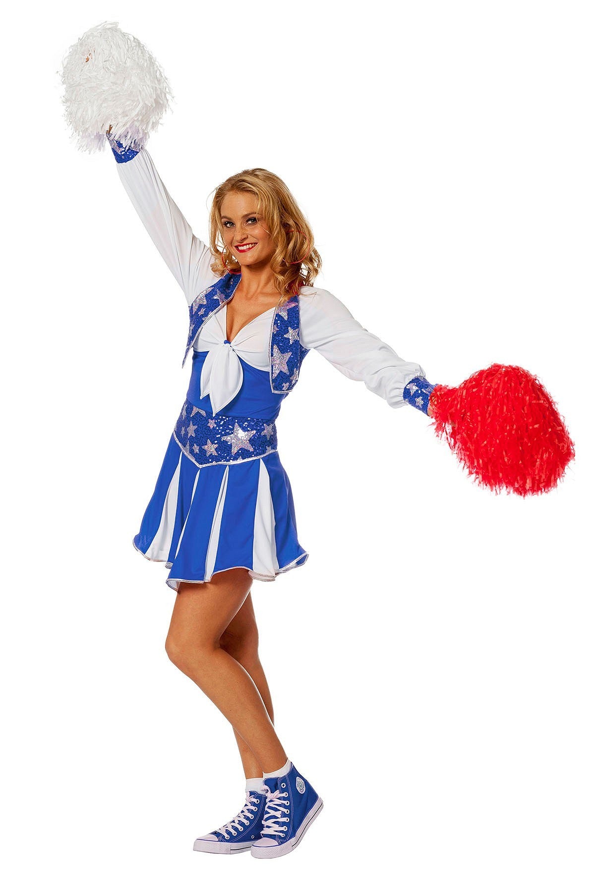 Cheerleader Jurk Luxe Blauw