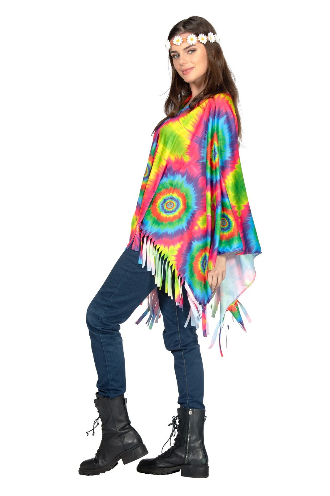 Tie Dye Poncho Hippie