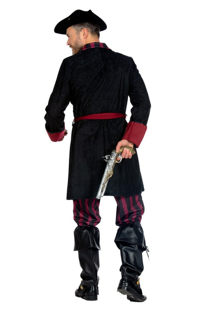 Piraat Outfit Burgundy Zwart
