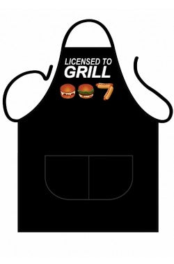 Tekst Schort Grill