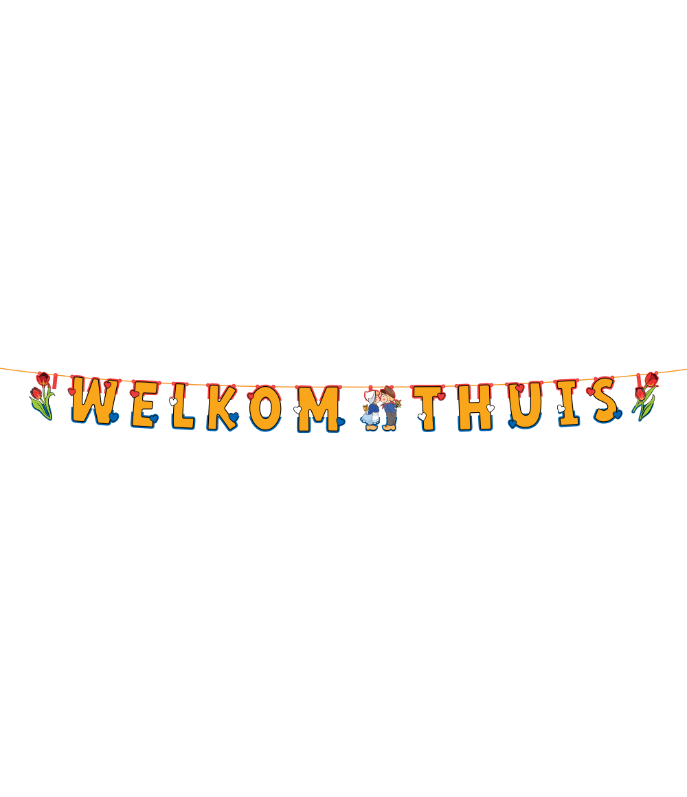 Letterslinger Welkom Thuis Tulpen
