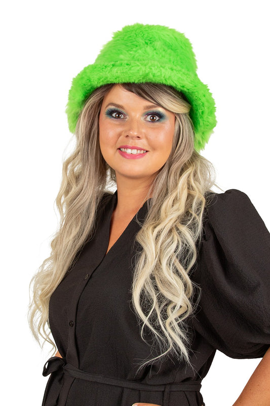 Hoed Pluche Groen