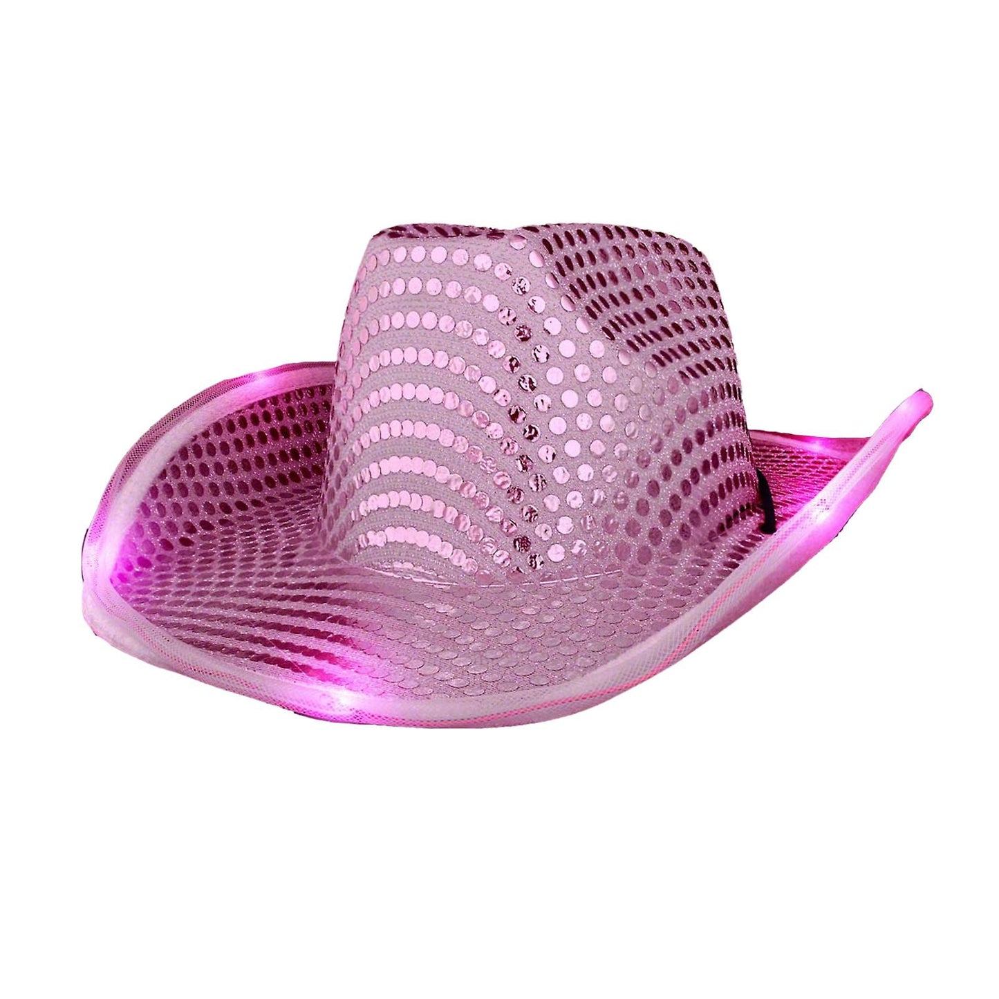 Cowboy Hoed roze met licht