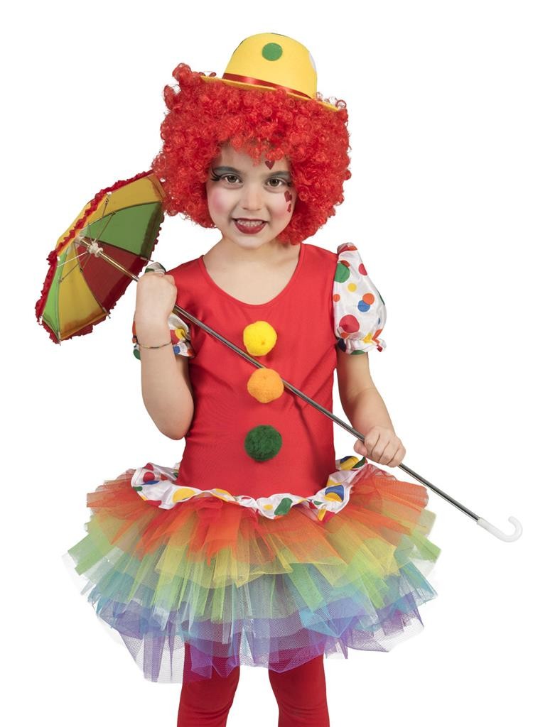 Clown Meisje maat 140
