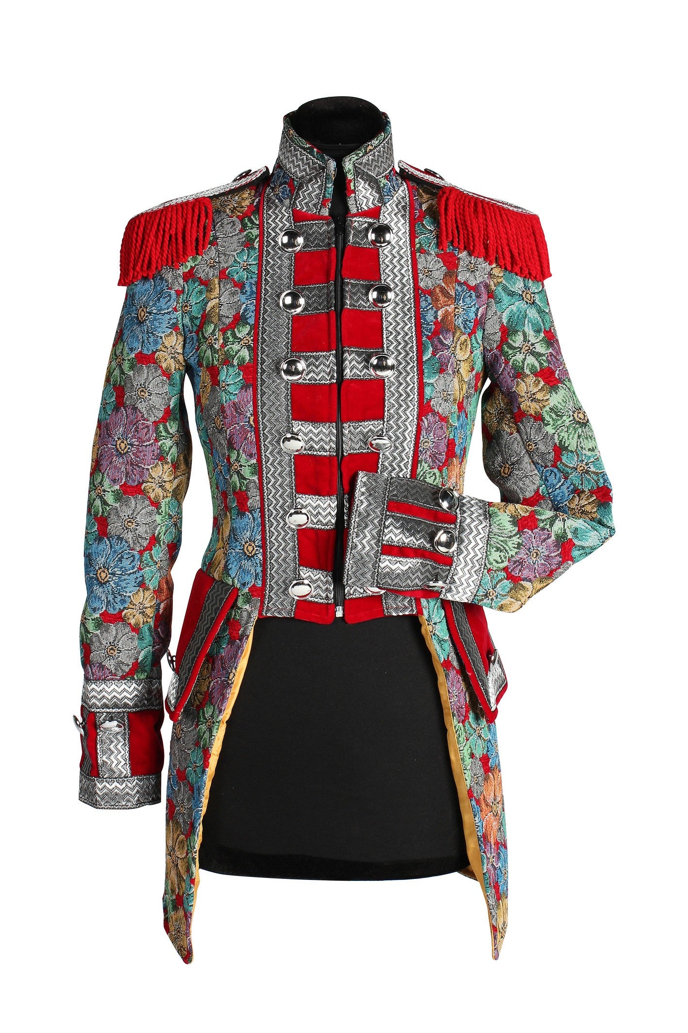Jas Dame Rustic Flower rood