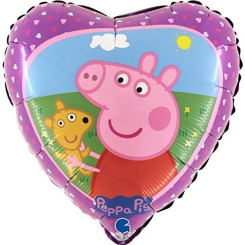 Hart Folieballon Peppa Pig