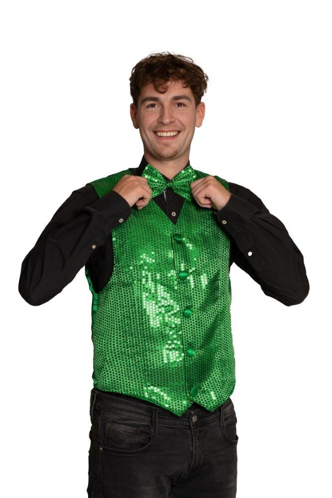 Gilet met Strik groen