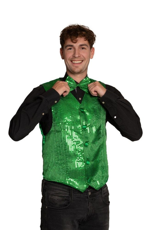 Gilet met Strik groen