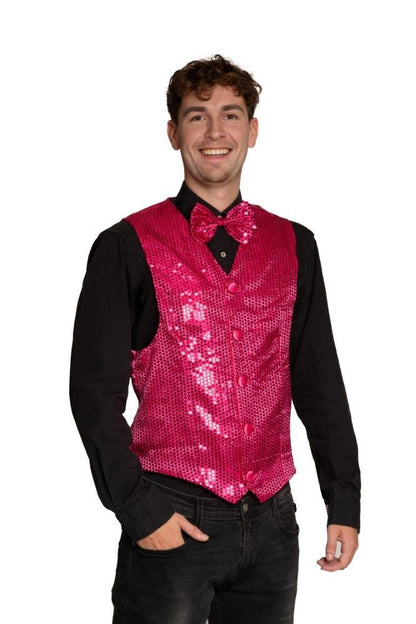 Gilet met Strik roze
