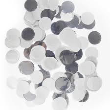 Confetti groot Zilver